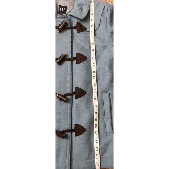 Women’s Gap Blue Duffle Coat w/ Toggle Buttons And zipper - Size Small - Picture 4 of 8